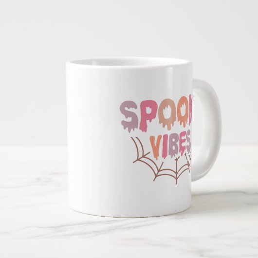 Spooky Vibes Jumbo-Tasse (Vorderseite Rechts)
