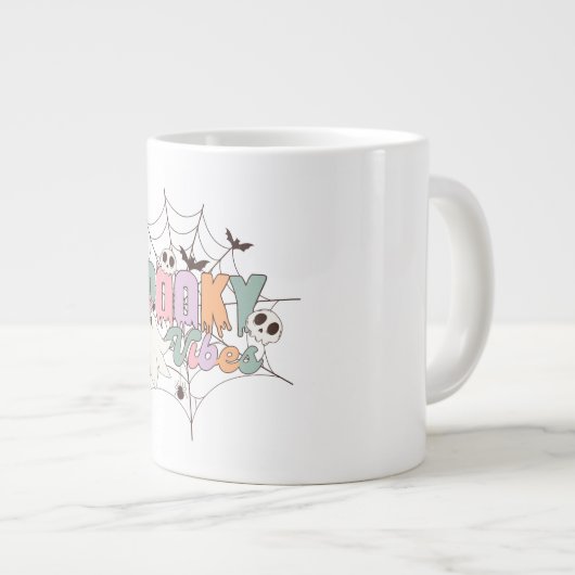 Spooky Vibes Jumbo-Tasse (Vorderseite Rechts)