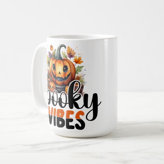 Spooky vibes kaffeetasse (Vorderseite Links)