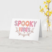 Spooky Vibes Karte (Gelbe Blume)