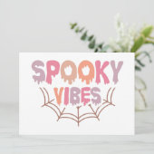 Spooky Vibes Karte (Stehend Vorderseite)