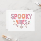 Spooky Vibes Karte (Vorderseite/Rückseite Beispiel)