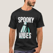 Spooky Vibes Niedlich Ghost in Sonnenbrille Funny  T-Shirt (Vorderseite)