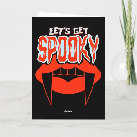 Spooky Vibes nur Halloween-Fledermäuse-blutige Kar Karte (Rückseite)