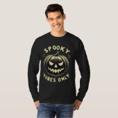 Spooky Vibes Nur Halloween Pumpkin T-Shirt (Vorne ganz)