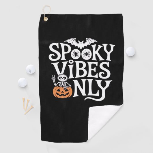 Spooky Vibes nur Halloween Sloth Oversized T-Shir Golfhandtuch (Insitu)