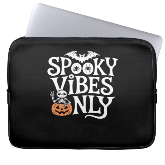 Spooky Vibes nur Halloween Sloth Oversized T-Shir Laptopschutzhülle (Vorderseite)
