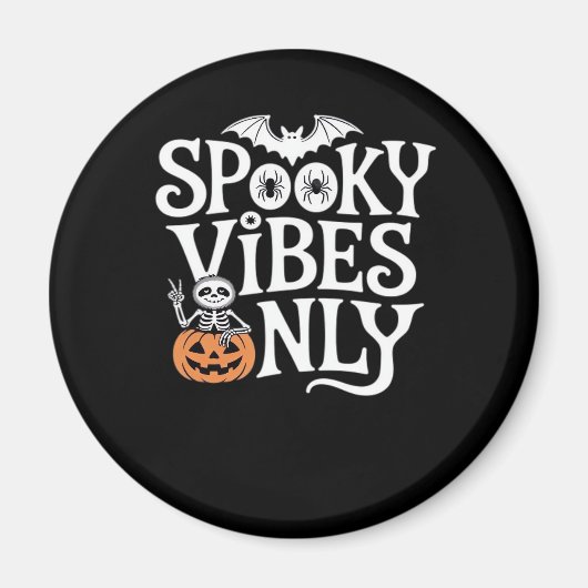 Spooky Vibes nur Halloween Sloth Oversized T-Shir Magnet (Vorne)