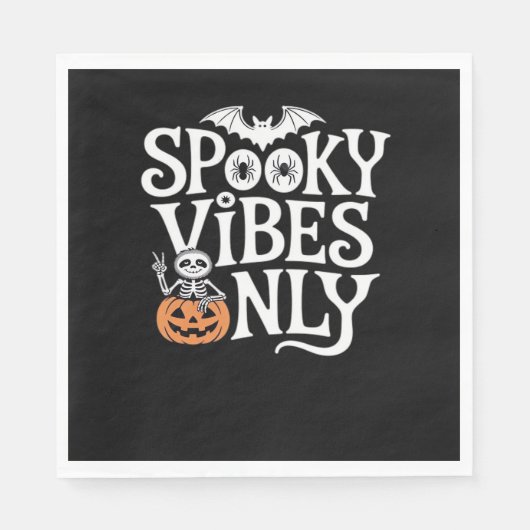 Spooky Vibes nur Halloween Sloth Oversized T-Shir Serviette (Vorderseite)