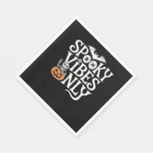 Spooky Vibes nur Halloween Sloth Oversized T-Shir Serviette (Ecke)