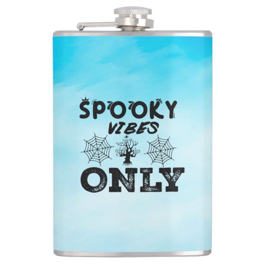 Spooky Vibes Only-67293 Kapuzenpullover Flachmann (Vorderseite)