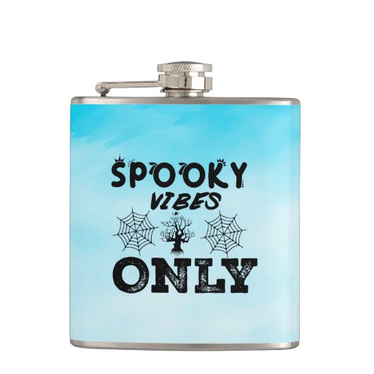 Spooky Vibes Only-67293 Kapuzenpullover Flachmann (Vorderseite)