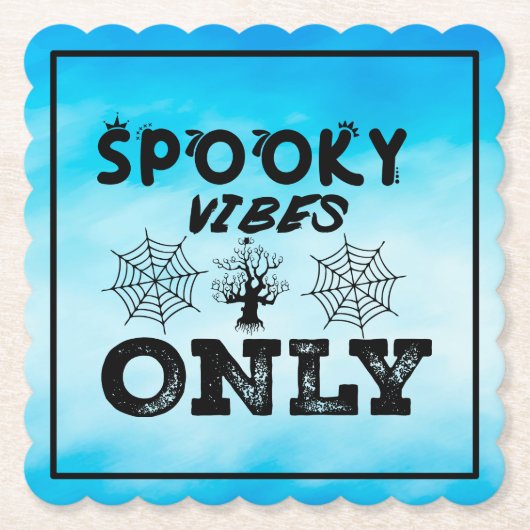 Spooky Vibes Only-67293 Kapuzenpullover Untersetzer (Vorderseite)