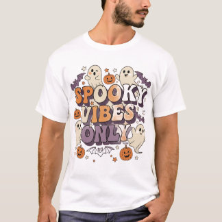 Spooky Vibes only Shirt | Retro Halloween T-Shirt