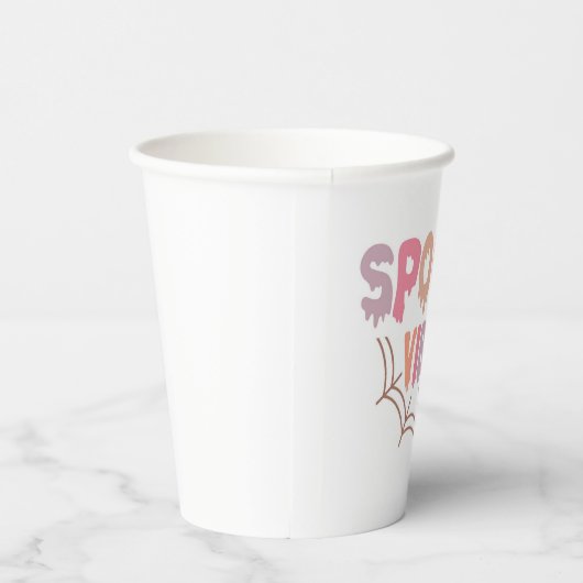 Spooky Vibes Pappbecher (Rechts)