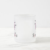 Spooky Vibes - Pink Skull & Bat Halloween Mattglastasse (Mittel)