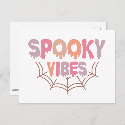 Spooky Vibes Postkarte (Vorne/Hinten)