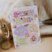 Spooky Vibes Preppy Halloween Einladung