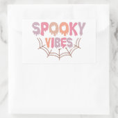 Spooky Vibes Rechteckiger Aufkleber (Tasche)