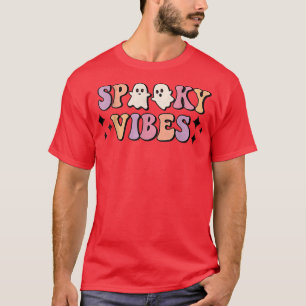 Spooky Vibes Retro Groovy Halloween Trick oder Beh T-Shirt