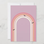 Spooky Vibes Retro Halloween Ghost Geburtstag Einladung (Rückseite)