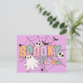 Spooky Vibes Retro Pastel Postkarte (Stehend Vorderseite)