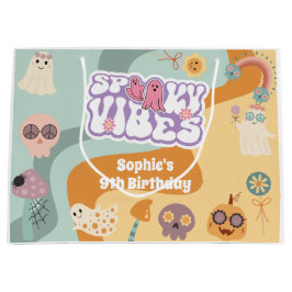 Spooky vibes Rettro Vintage Halloween Kindergeburt Große Geschenktüte