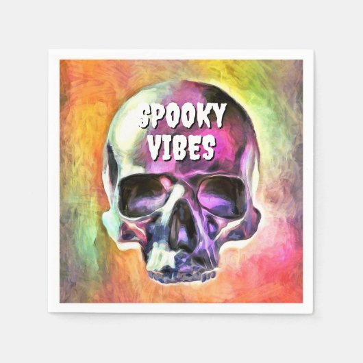 Spooky Vibes. Serviette (Vorderseite)