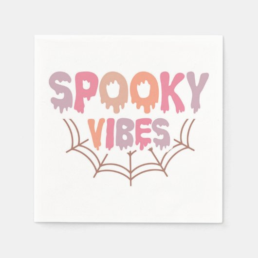 Spooky Vibes Serviette (Vorderseite)