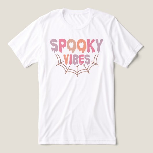 Spooky Vibes Tri-Blend Shirt (Design Vorderseite)