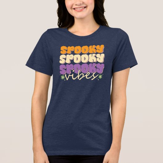 Spooky Vibes Tri-Blend Shirt (Vorderseite)