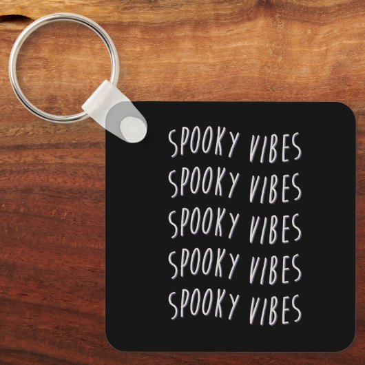 spooky vibes typography schlüsselanhänger (Vorderseite)