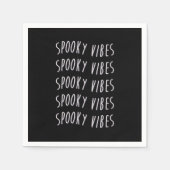 spooky vibes typography serviette (Vorderseite)