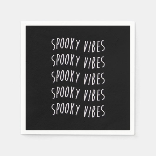 spooky vibes typography serviette (Vorderseite)