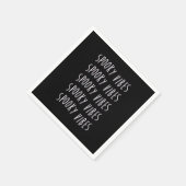 spooky vibes typography serviette (Ecke)