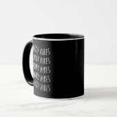 spooky vibes typography tasse (Vorderseite Links)