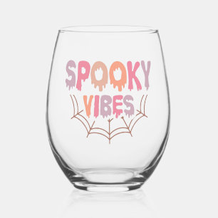 Spooky Vibes Weinglas Ohne Stiel