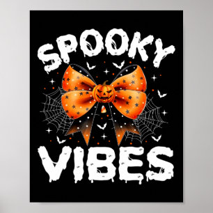 Spooky Vibes Women Girls Kinder Niedlich Halloween Poster