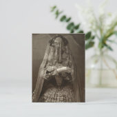 Spooky Viktorianisches Foto der Toten in Kleidung Karte (Stehend Vorderseite)