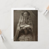 Spooky Viktorianisches Foto der Toten in Kleidung Karte (Vorderseite/Rückseite Beispiel)