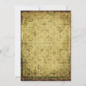 Spooky Vintag Gothic Halloween Costume Party Einladung (Rückseite)