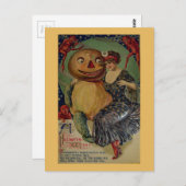 Spooky Vintag Halloween Postkarte (Vorne/Hinten)
