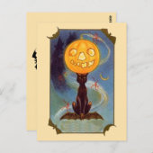 Spooky Vintag Halloween Postkarte (Vorne/Hinten)