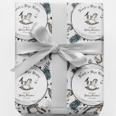 Spooky Vintag Rock a Bye Baby Dusche Geschenkpapier