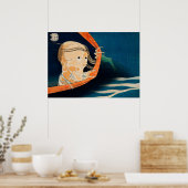 Spooky Vintager japanischer Horror Poster (Küche)