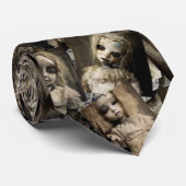 Spooky Voodoo Doll Retro 80er Horror Krawatte (Gerollt)