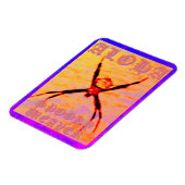 Spooky Weaver (gelb), flexibles Foto Magnet (Linke Seite)