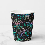 Spooky Webs und gruselige Crawler Halloween Pappbecher (Rückseite)