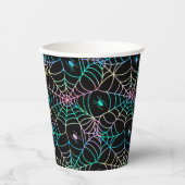 Spooky Webs und gruselige Crawler Halloween Pappbecher (Vorderseite)