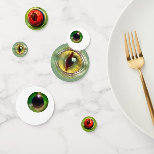 Spooky Weird Eyeball Lizard Froster Halloween Konfetti (Gruppe)